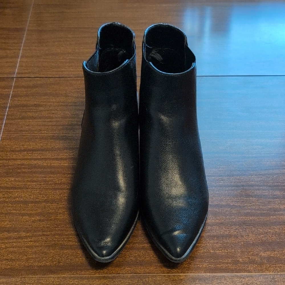 Black Pointed Toe Ankle Boots